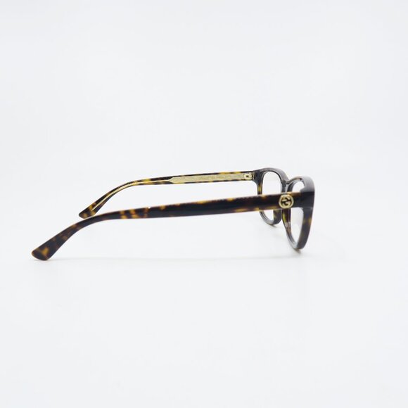 Gucci GG0315O 002 54. Brown Tortoise Shell, Rectangular, New Women Eyeglasses. - Picture 4 of 7